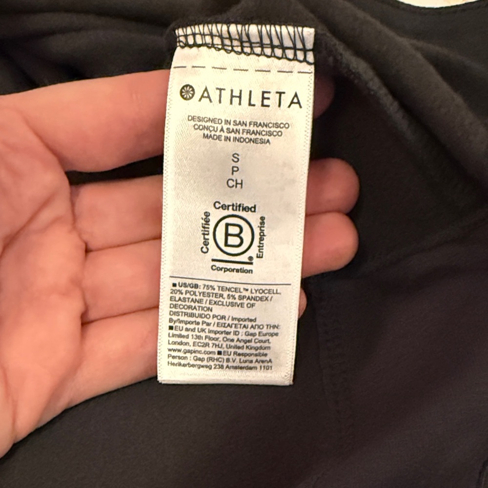 NWT Athleta Coaster Luxe Recover Crewneck Sweatshirt – Black – $79 MSRP - Picture 4 of 5